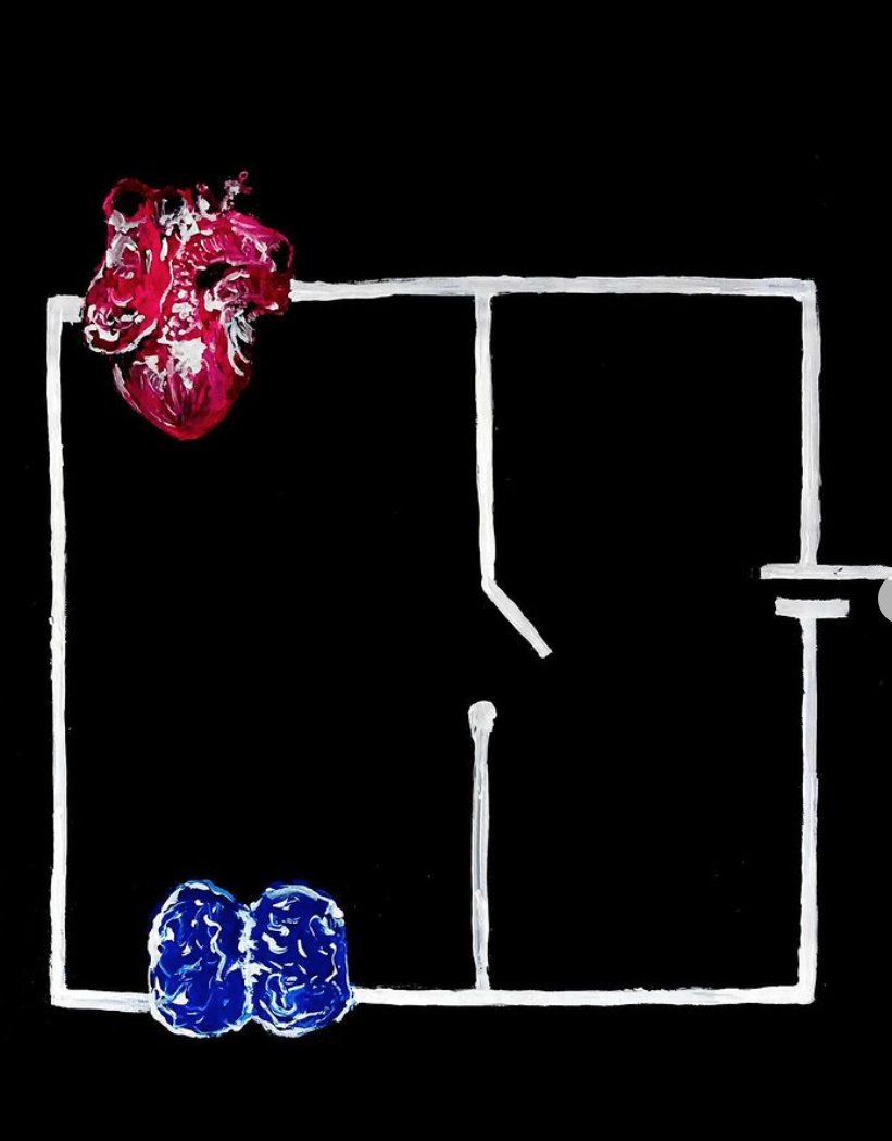 Natalia Marin | human | 2022 | 40×50 | acrylics on canvas